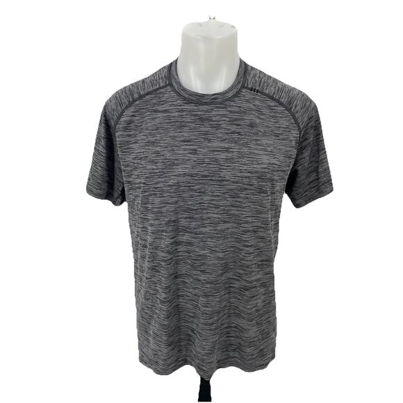 Lululemon Metal Vent Tech Short Sleeve Large Gray Pullover Athletic Sz L C33 - Picture 1 of 9